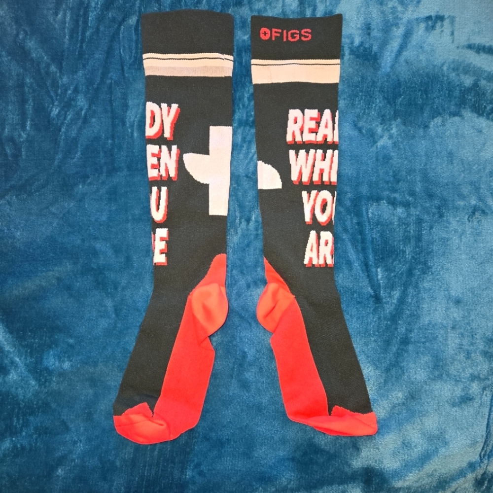 NWOT Figs compression socks size L bundle Ready When You Are